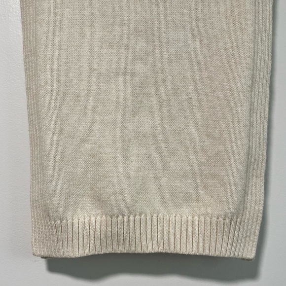 H&M Cream Knit Half-Zip Sweater Vest One Size High Neck Layering Piece - Picture 5 of 14